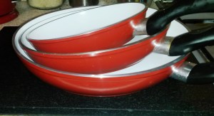 Red pans